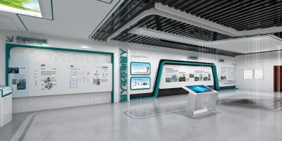 现代科技展厅3D模型下载